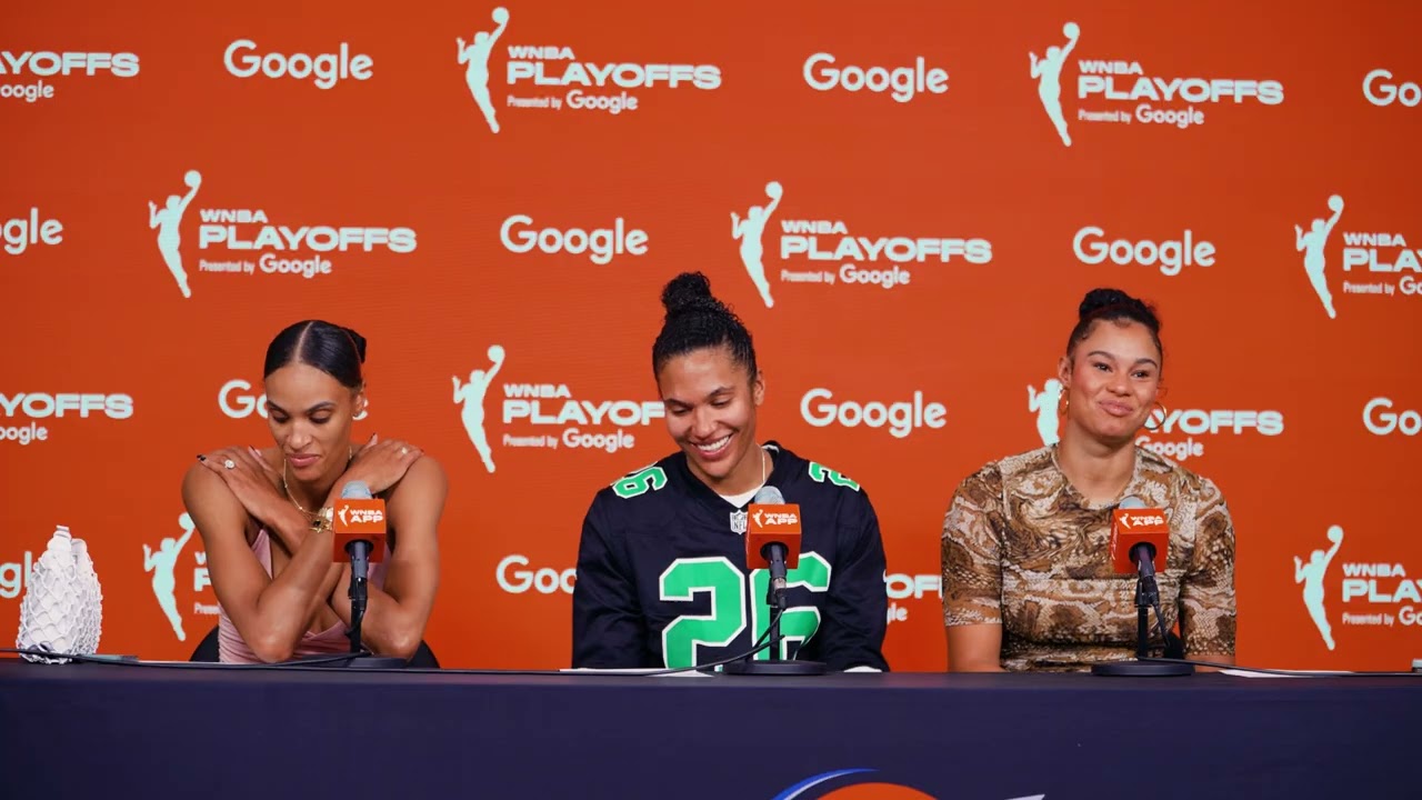 Satou Sabally, DeWanna Bonner and Alyssa Thomas Post Media vs. Minnesota Lynx | September 28th, 2025