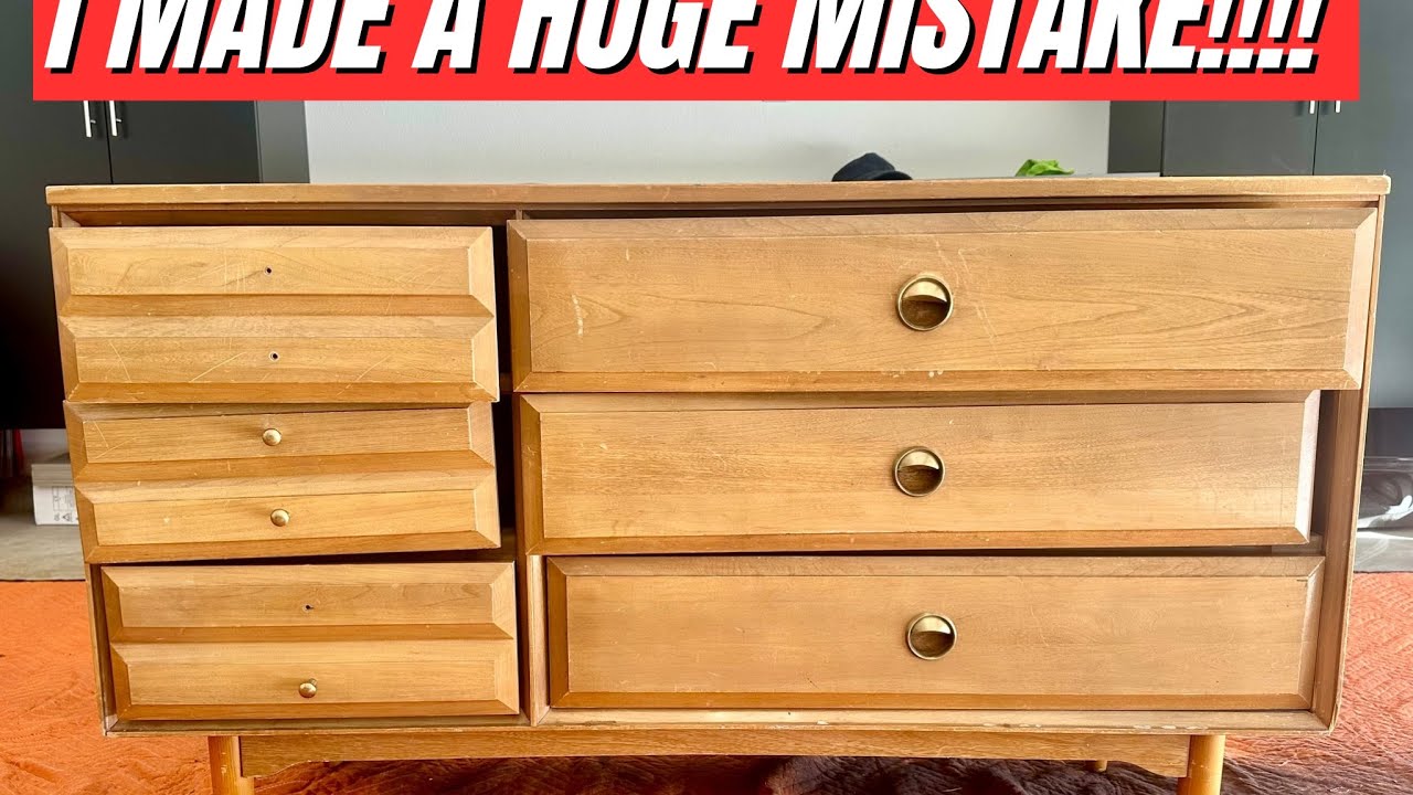 THIS PROJECT WAS A NIGHTMARE TO REFINISH || EXTREME FURNITURE MAKEOVER