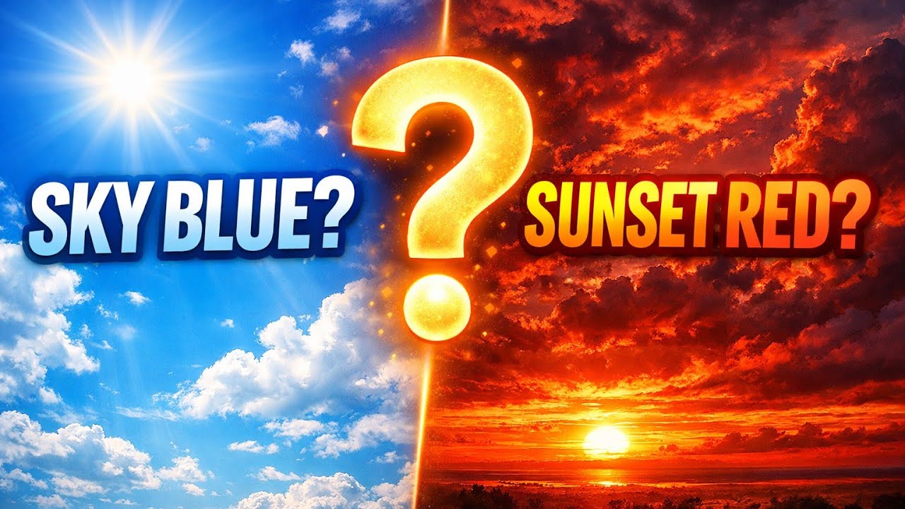 Why Sky is Blue but Sunset is Red? #WhySkyIsBlue#SunsetRed#ScienceEducation#आसमान_नीला_क्यों#विज्ञान