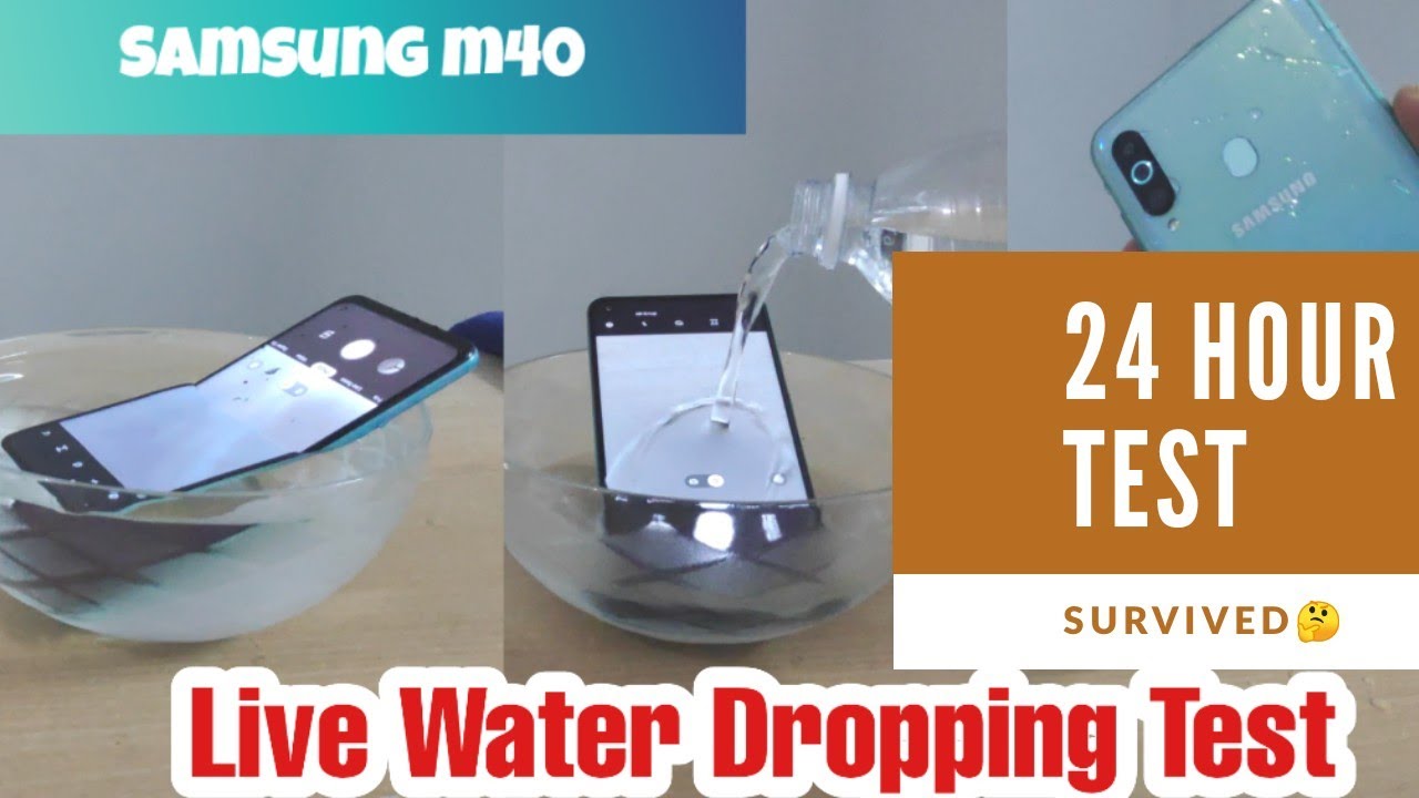 Samsung M40 Water Durability Test. (After 24 Hours).