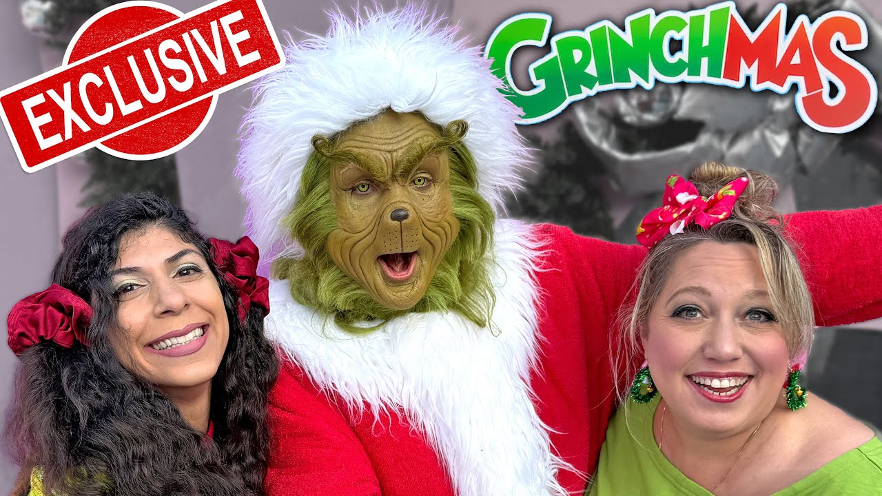 We Interviewed The Grinch at Universal Studios - Grinchmas 2024 + Merch
