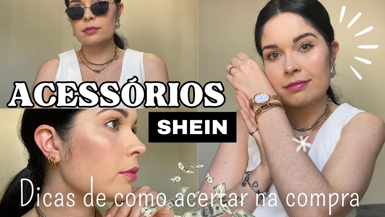 COMPRINHAS SHEIN: ACESSÓRIOS DE AÇO INOXIDÁVEL E ÓCULOS DE SOL