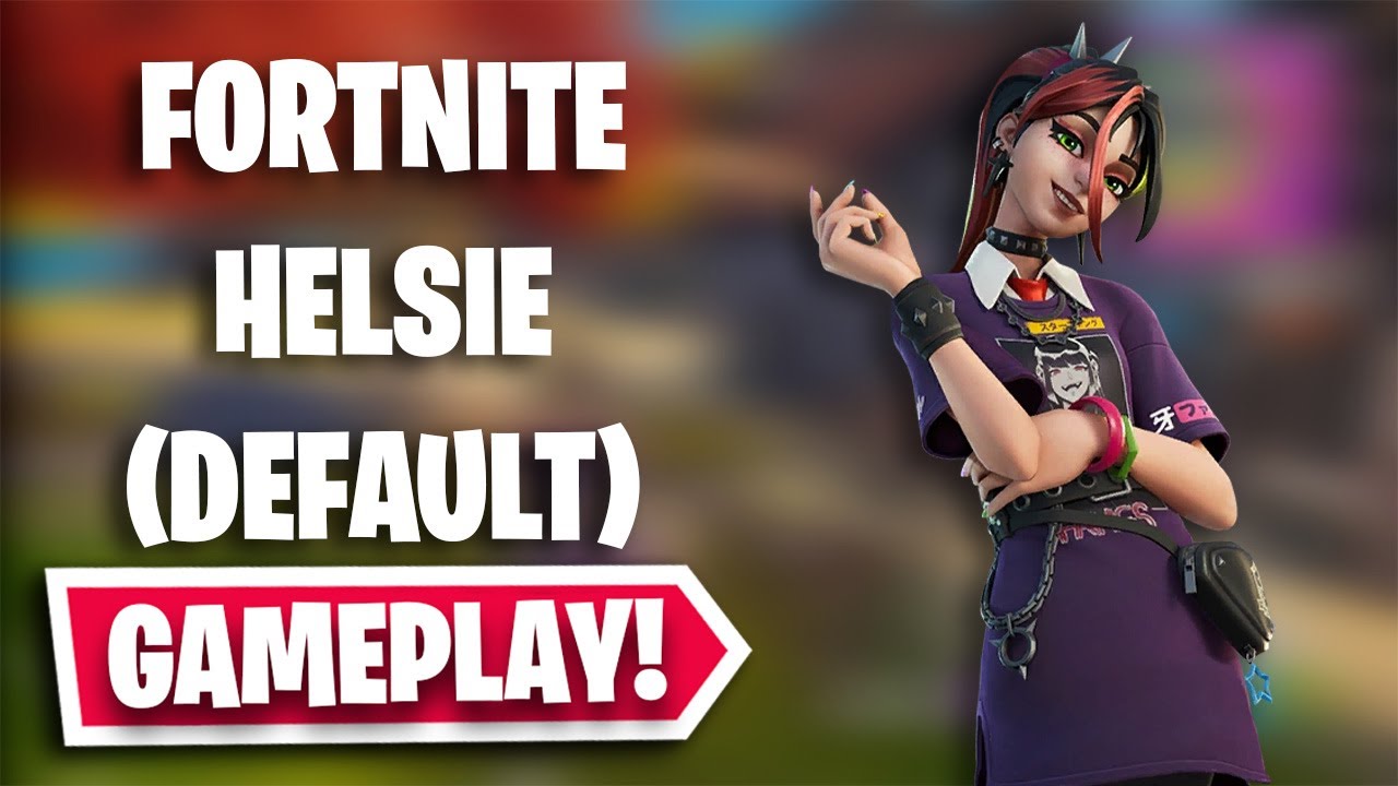HELSIE (DEFAULT) Gameplay in Fortnite | Chapter 4 - Season 1 Battle Pass