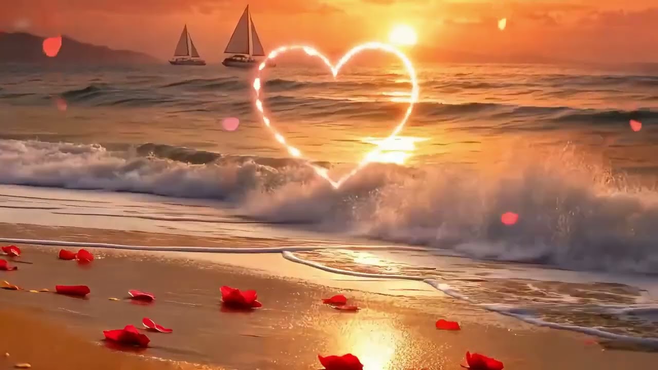 No plans? I’ve got you. 10 hours of romantic ocean waves💞#relaxing #romantic #calming