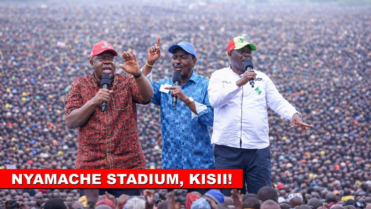 Ruto heart attack as Gachagua and united opposition roars in Nyamache Stadium, Kisii to sell Wantam🔥