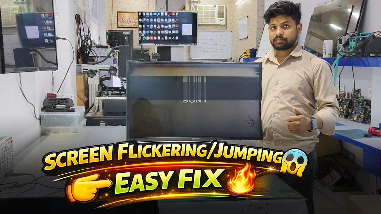 ✅ LED TV Flickering Problem 😱 | Picture Jumping Fix | 100% Working Solution