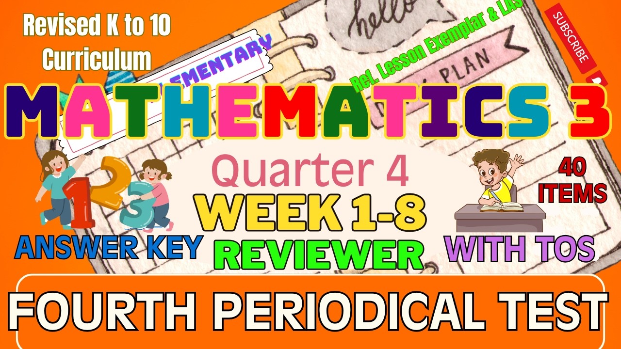 MATH 3 Q4 Fourth Periodical  Test