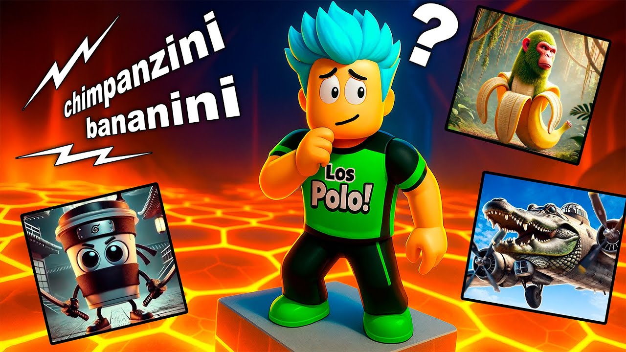 Acierta el Italian Brainrot por el SONIDO!! , o te pilla la LAVA!! Los Polo