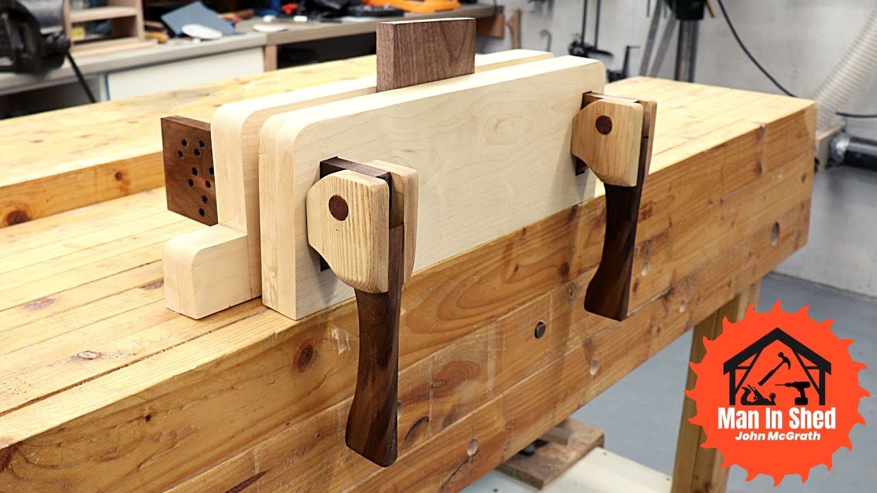 Moxon Vise All Wood No Metal Parts with Camlocks. Hardwood Version.