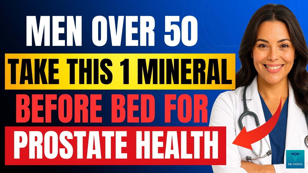 Men Over 60: Take This 1 Mineral Before Bed for Prostate Health, Immunity & Vitality | Dr. Connie