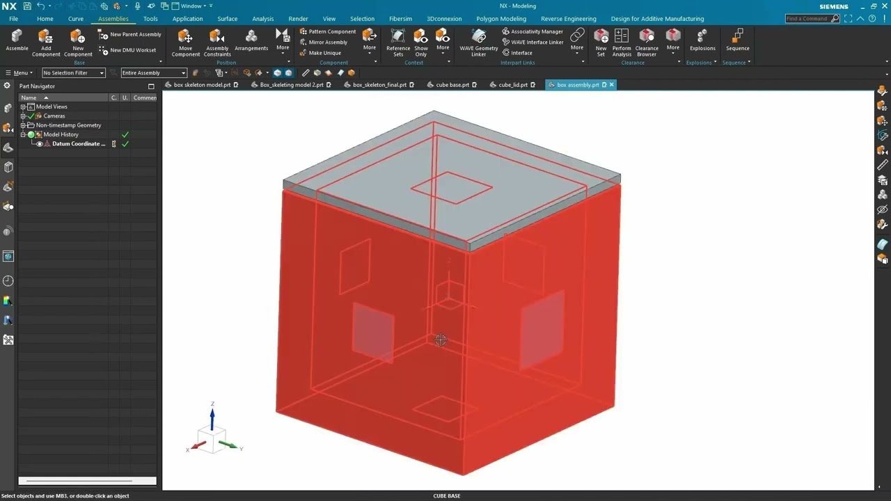 Вебинар «Связи между частями в Siemens NX»