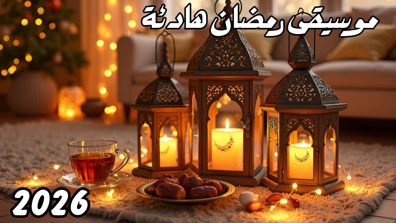 أنغام السكينة في ليالي رمضان 2026 ✨ موسيقى رمضانية هادئة مع نور الفوانيس🌙