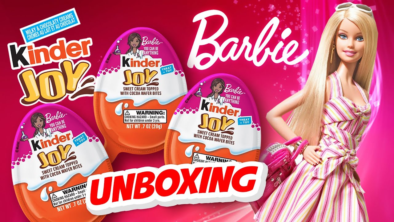 UNBOXING BARBIE Kinder Joy Chocolate Surprise Egg Blind Box Opening!