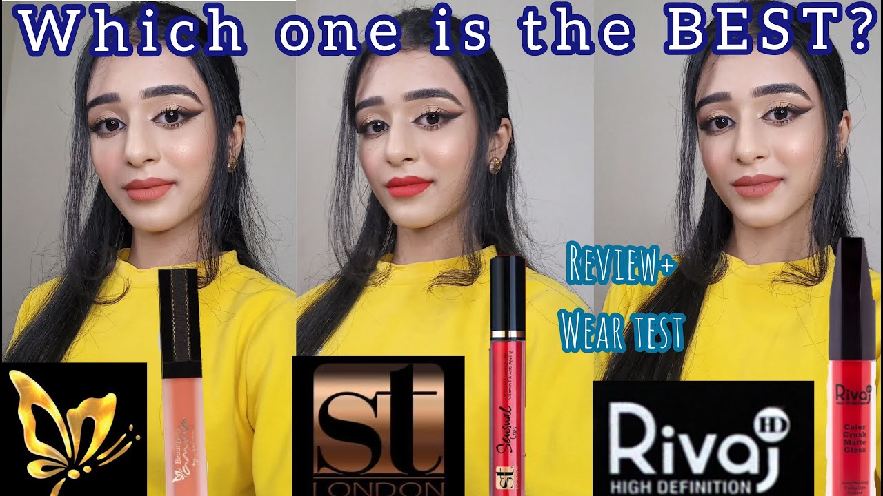 Which Pakistani Brand's Liquid Lipstick is the Best| ST London| Beautify by Amna| Rivaj HD
