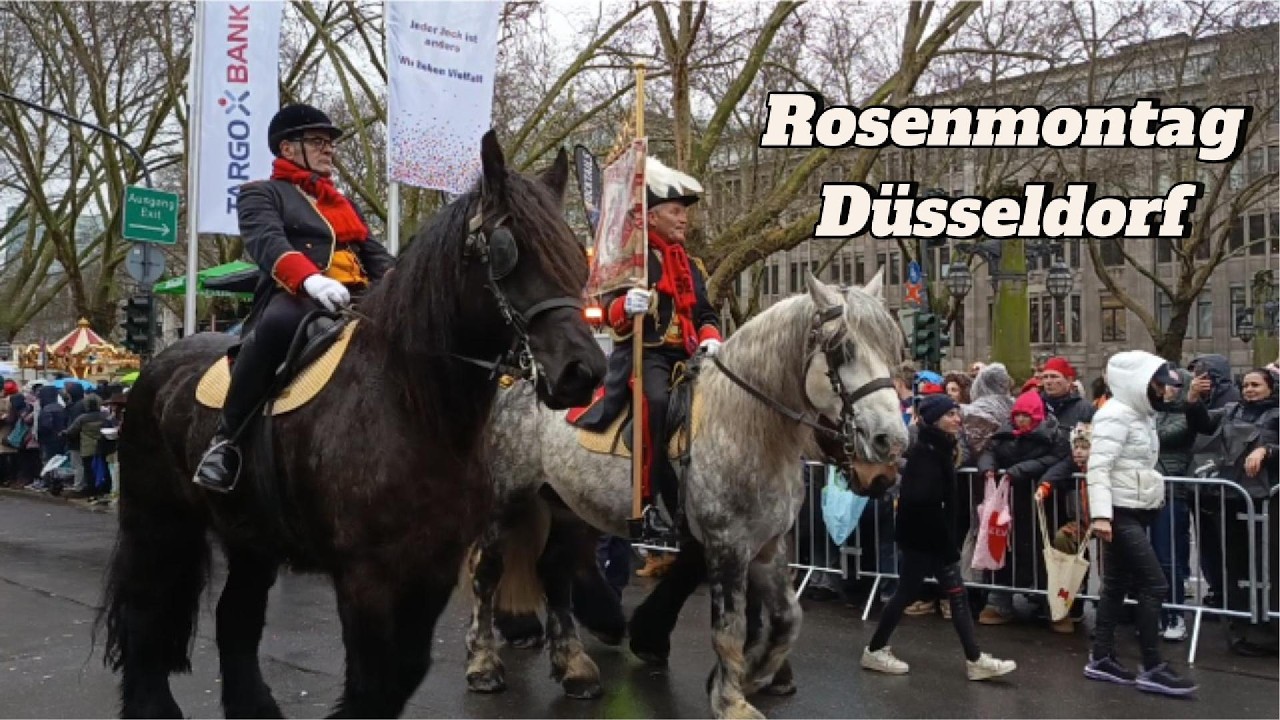 Karnaval Rosenmontag in Düsseldorf. Карнавал в Дюссельдорфе.