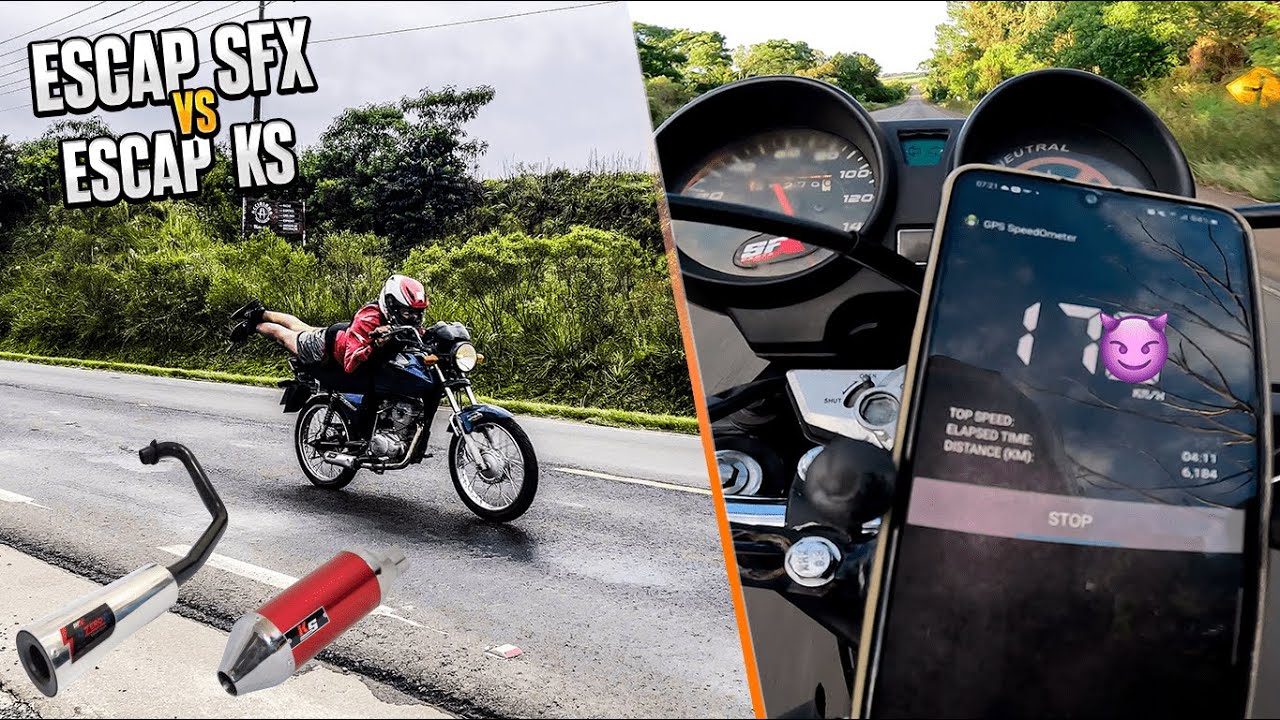 🚀 TITAN 150 4MM ESCAPAMENTO SFX VS KS RACING QUAL &Eacute; MELHOR?