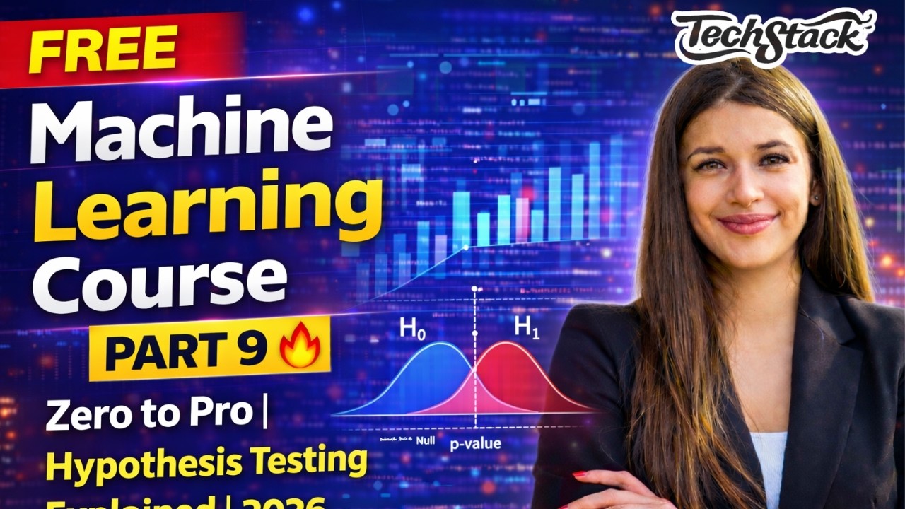 FREE Statistics Full Course Part 9🔥 Zero to Pro | Hypothesis Testing Explained | 2026
