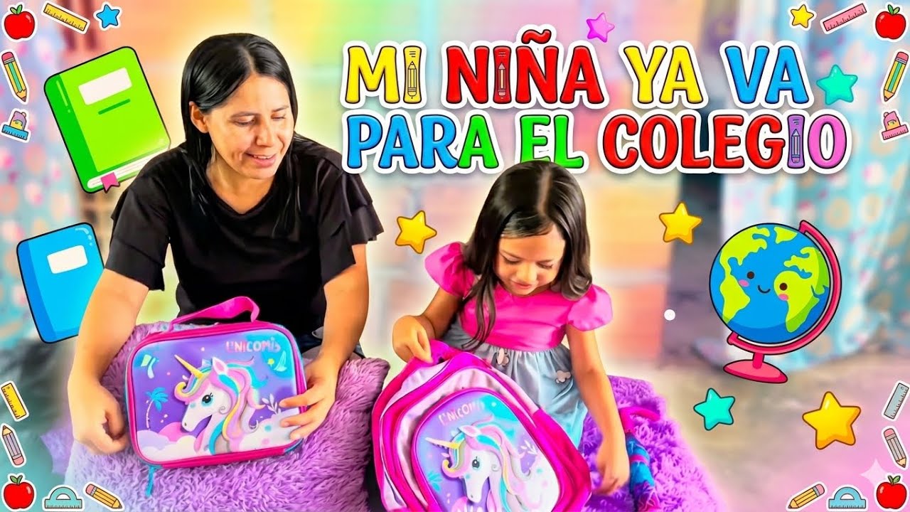 REGRESO A CLASES,  MI HIJA REACCIONA A SUS ÚTILES ESCOLARES 📚 ✏️  Mile Fassion 