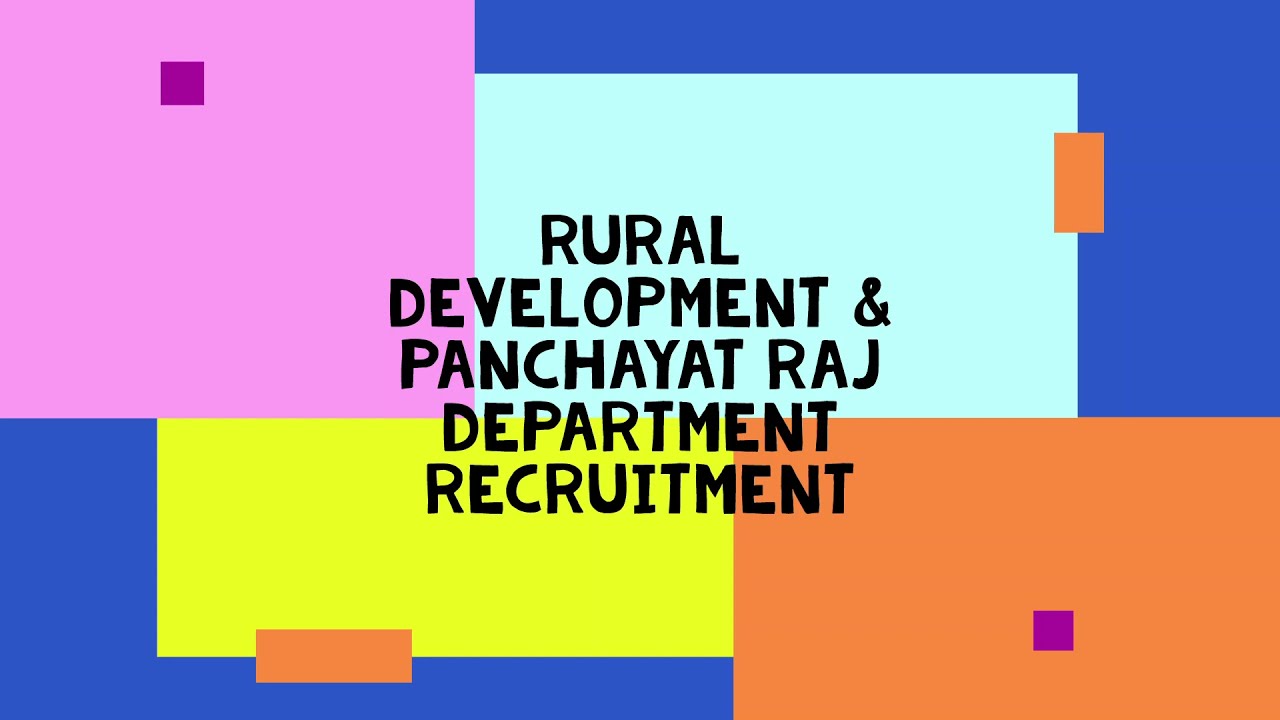 RDPR Recruit, District & taluk Social audit person, ANY DEGREE From Recognized Universities, OFFLINE