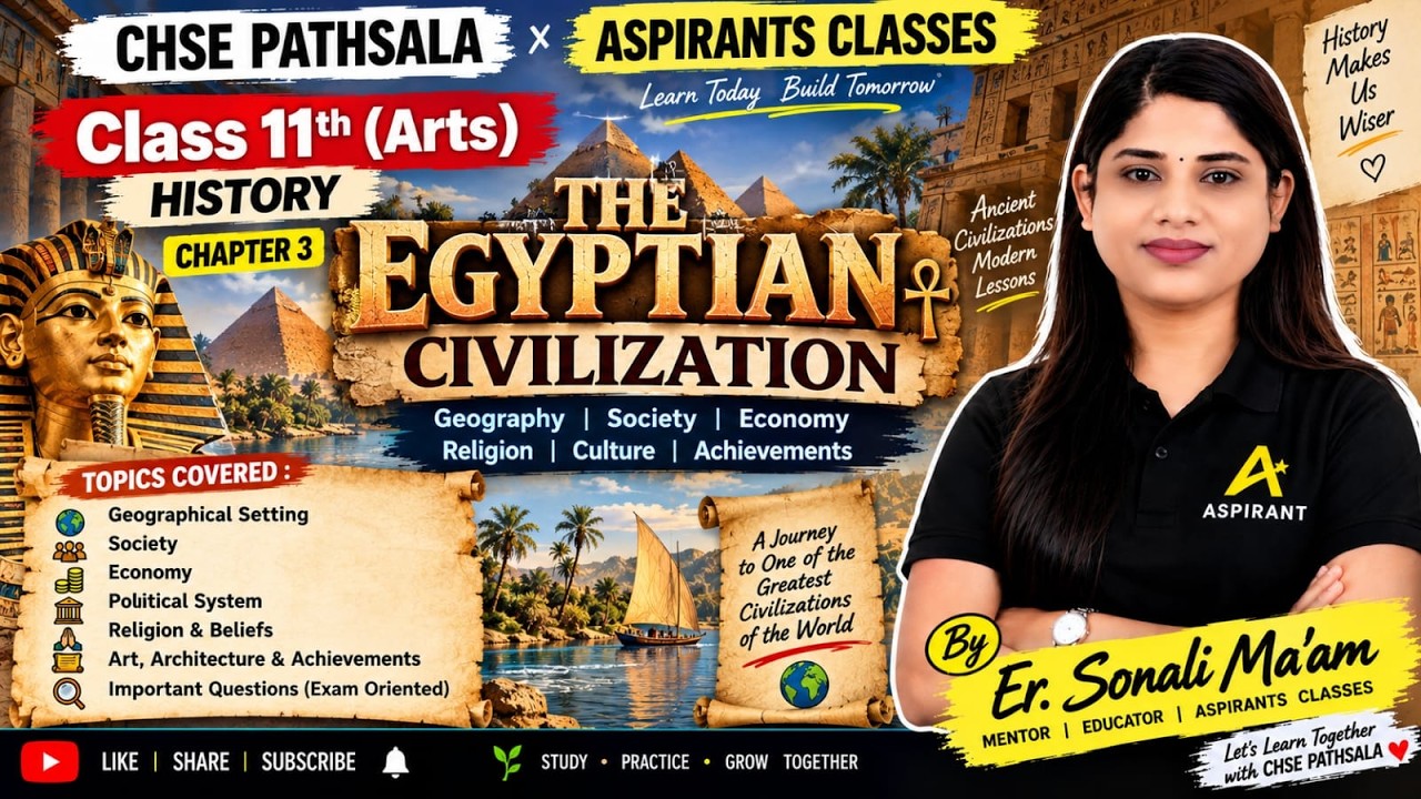 The Egyptian Civilization | Class 11 History | Chapter 3 | Geography, Society & Economy |