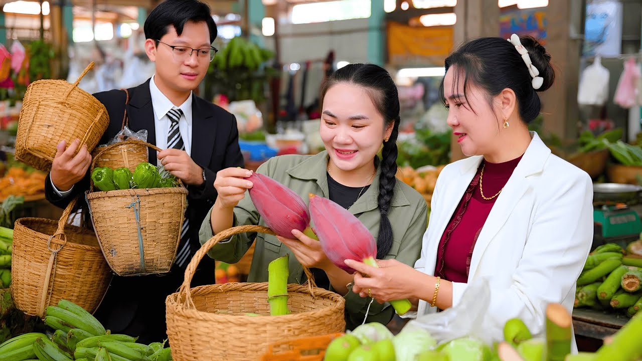 Первый семейный визит Джека и Ли Ту Тиен на рынок — от одиночества к чувству принадлежности.