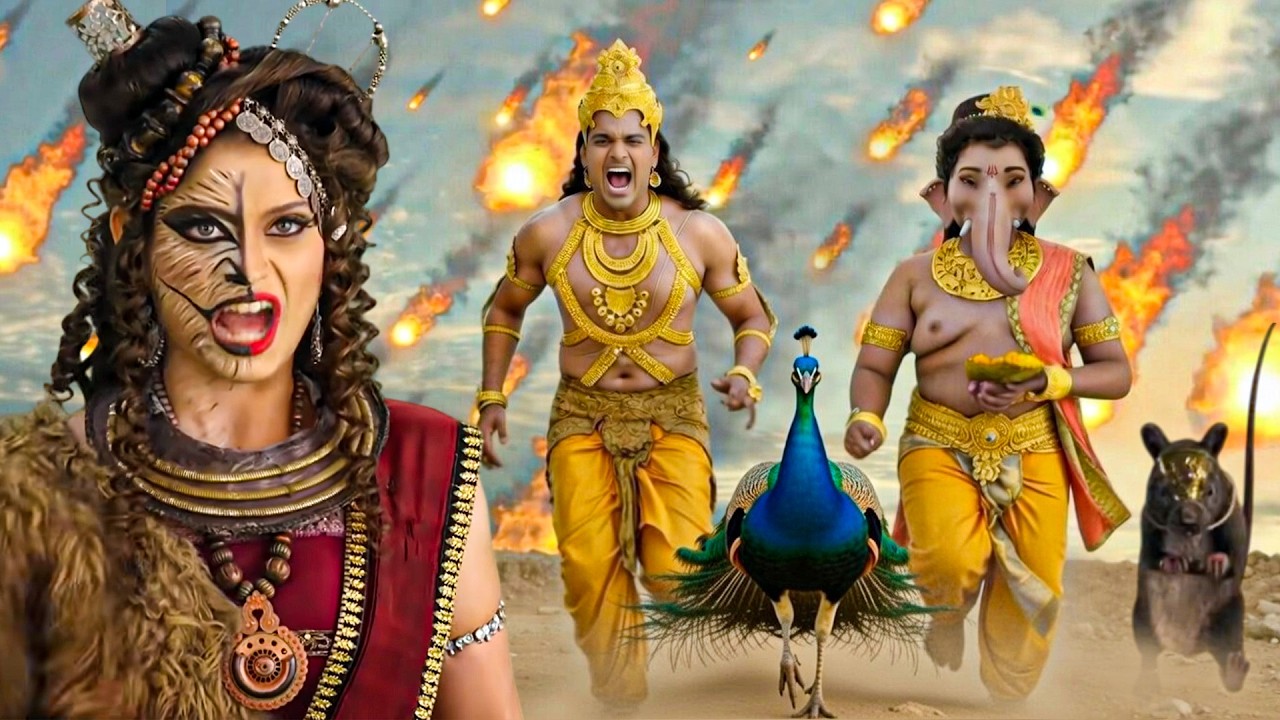 जब भड़की अजमुखी, आकाश से बरसाए कार्तिकेय और गणेश जी पर आग के गोले! | Vighnaharta Ganesha