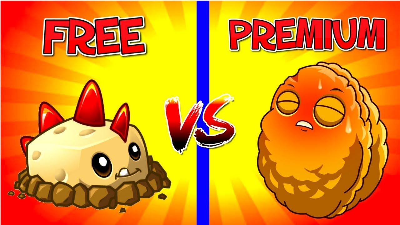 Plants vs Zombies 2 Explode O Nut VS Primal Potato Mine FREE vs PREMIUM