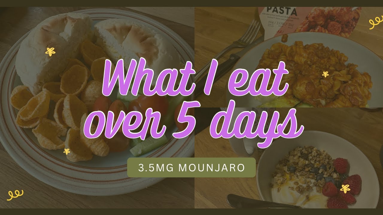 What I eat in Five Days - Mounjaro/Calorie Tracking - 12-16 January