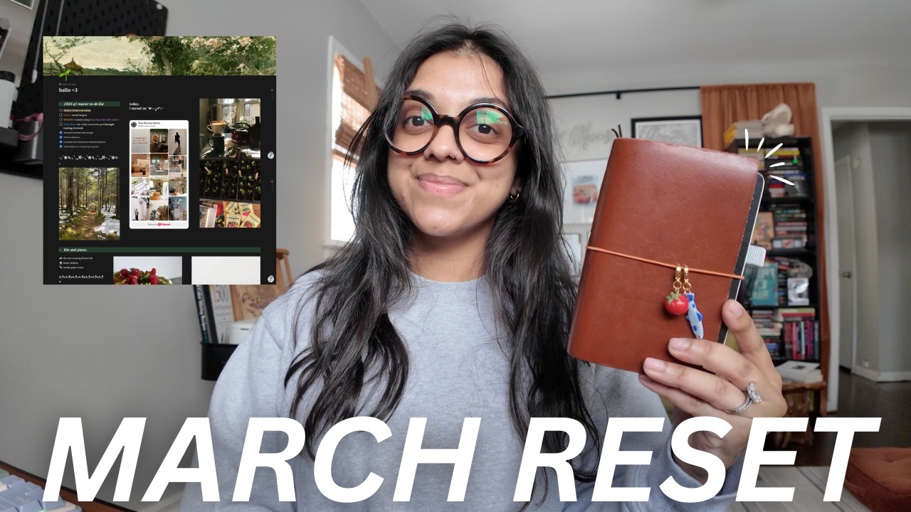 how to become intentionally productive | MARCH RESET