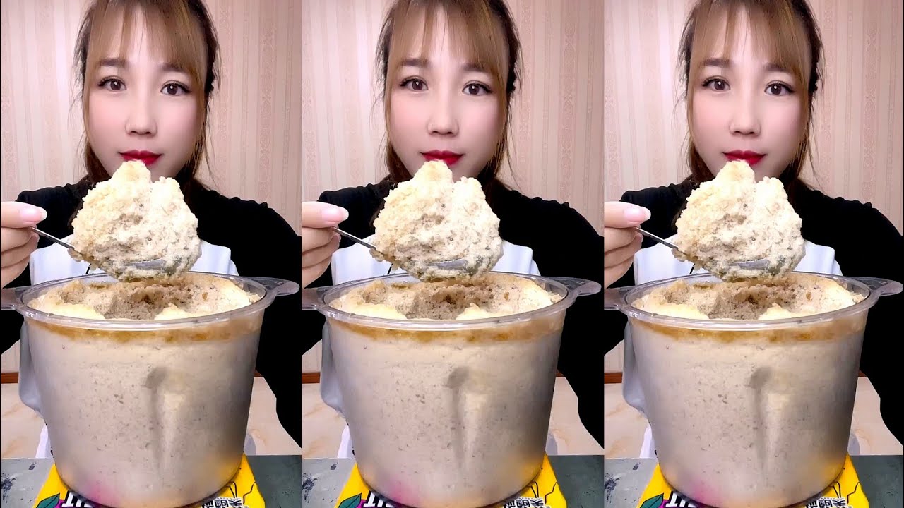 ASMR SHAVED ICE EATING / ICE EATING