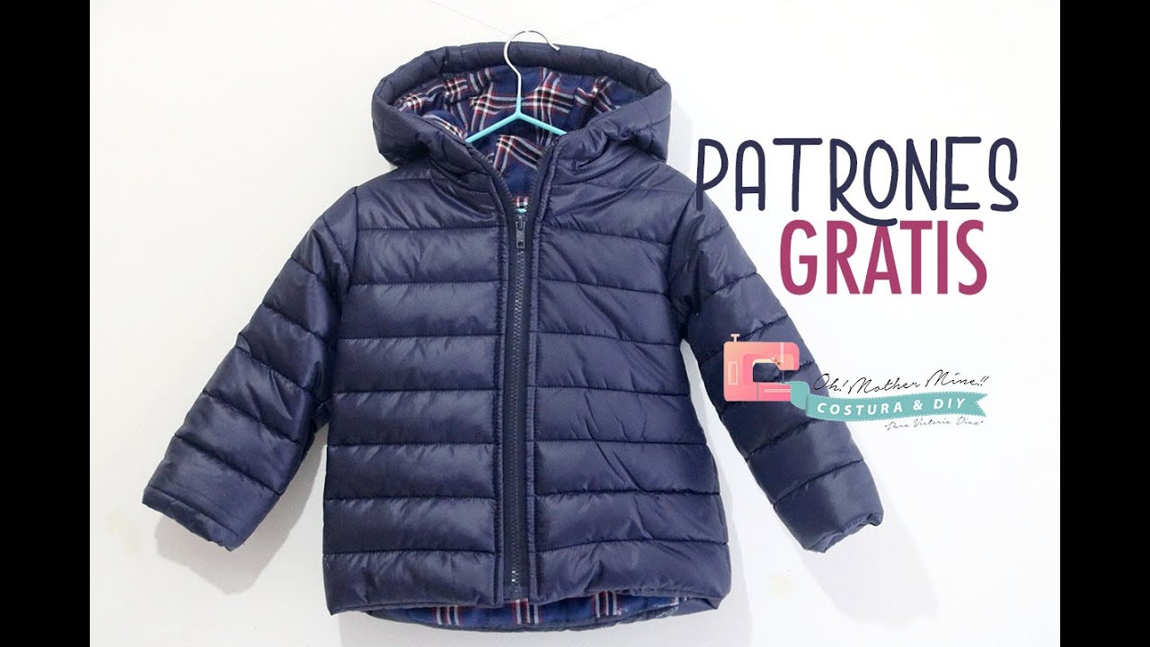 Patrones GRATIS: Abrigo para niños y niñas (tallas 3 a 12 años)
