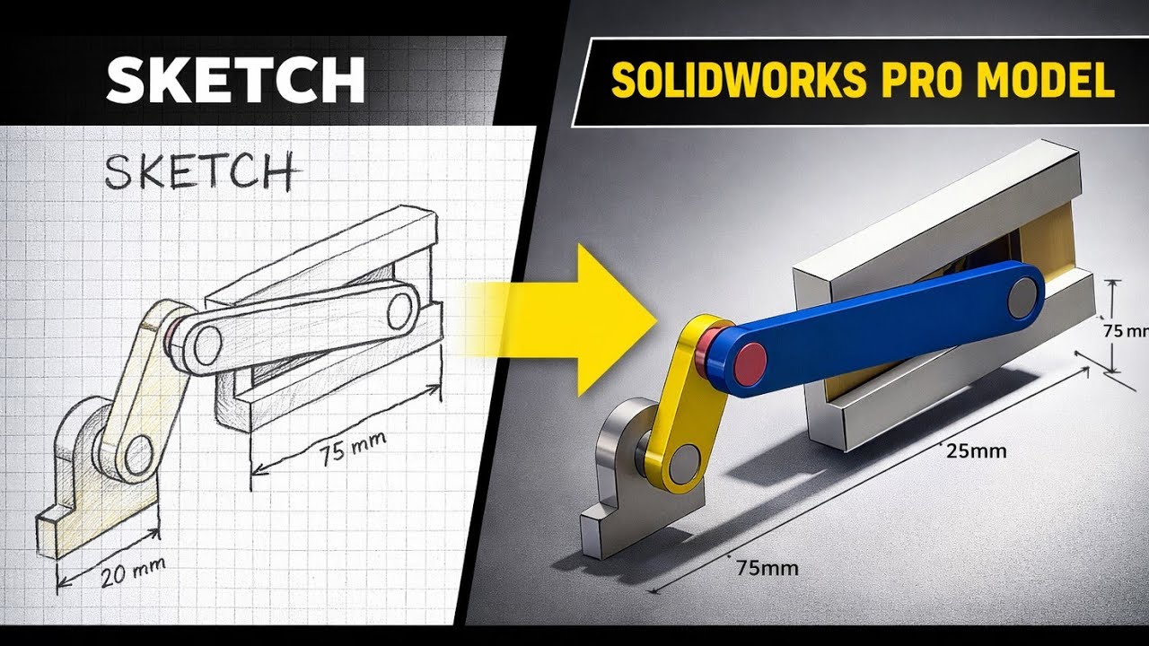 How to Design Slider Crank Mechanism in SolidWorks (Step-by-Step)
