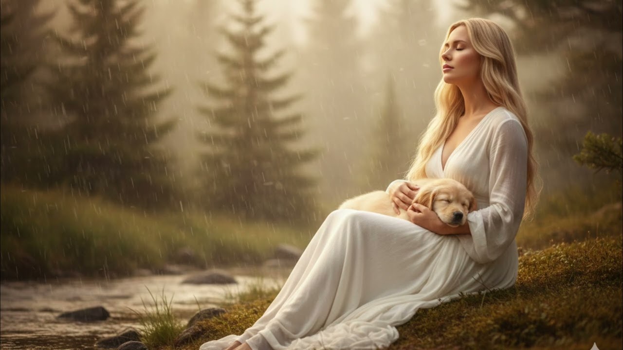 Gentle Rain in the Forest 🌲 Calm Ambient Nature Sounds for Sleep & Meditation