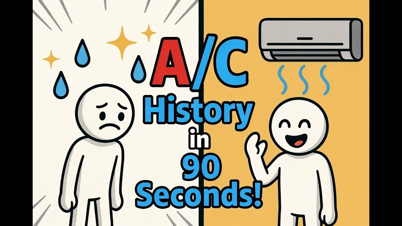 Air Conditioning History in 90 Seconds! ❄️ How One Invention Changed Summer Forever