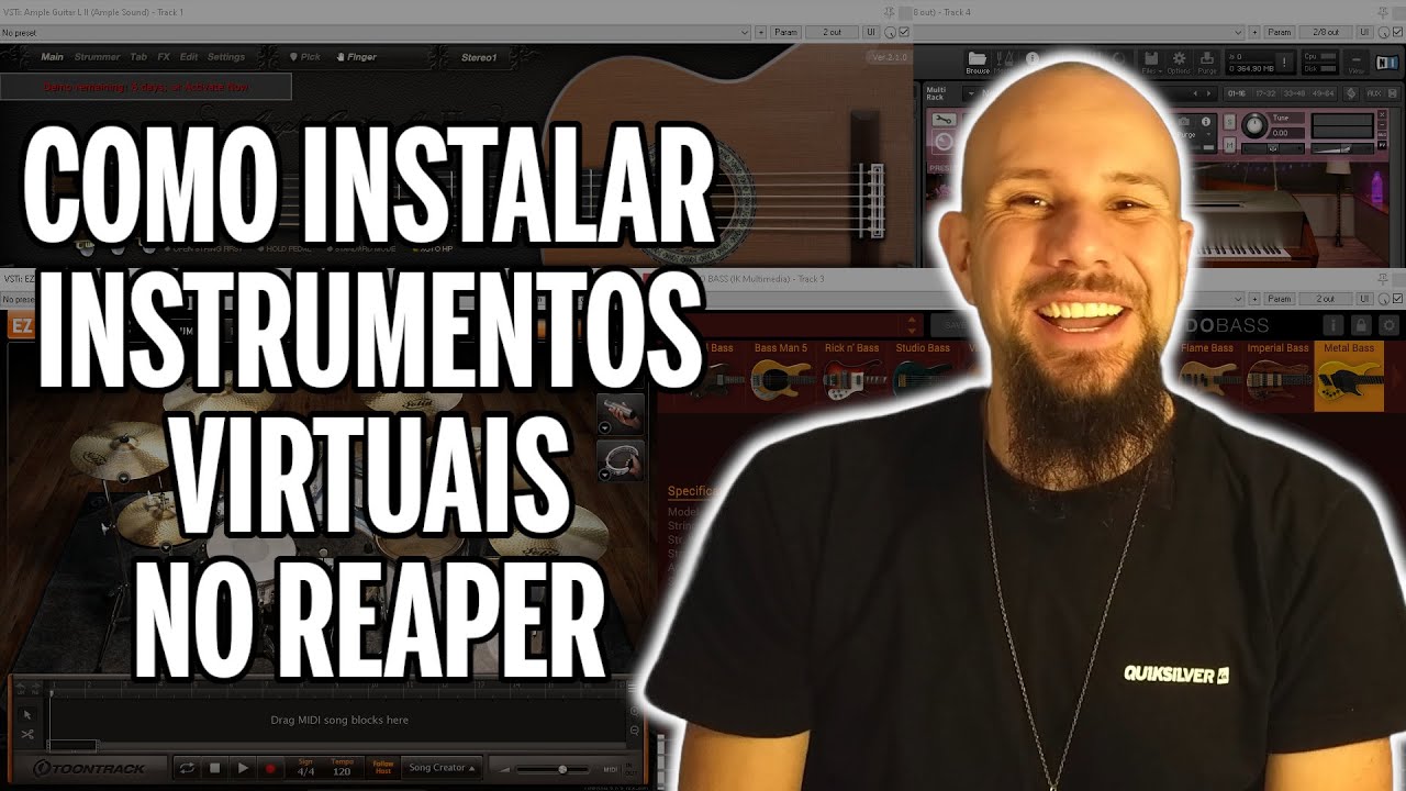 COMO INSTALAR INSTRUMENTOS VIRTUAIS [VSTI] NO REAPER