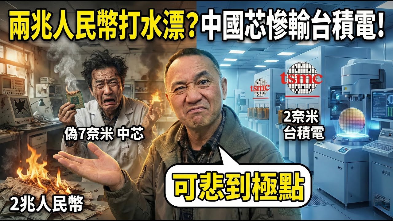 台灣就是這麼牛！中國砸兩兆人民幣搞半導體，結果連台積電的車尾燈都看不到 | 馬一峰