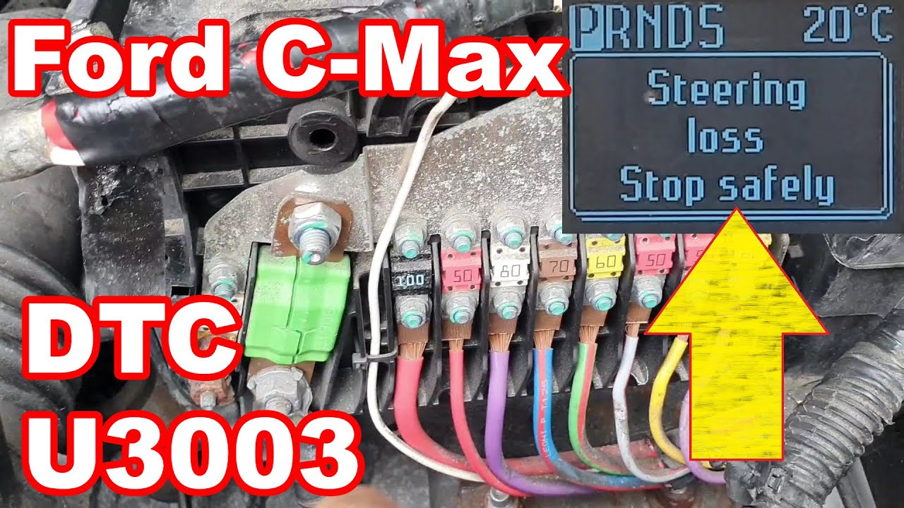 Ford C-Max intermittent loss of power steering... Fault finding and repair.