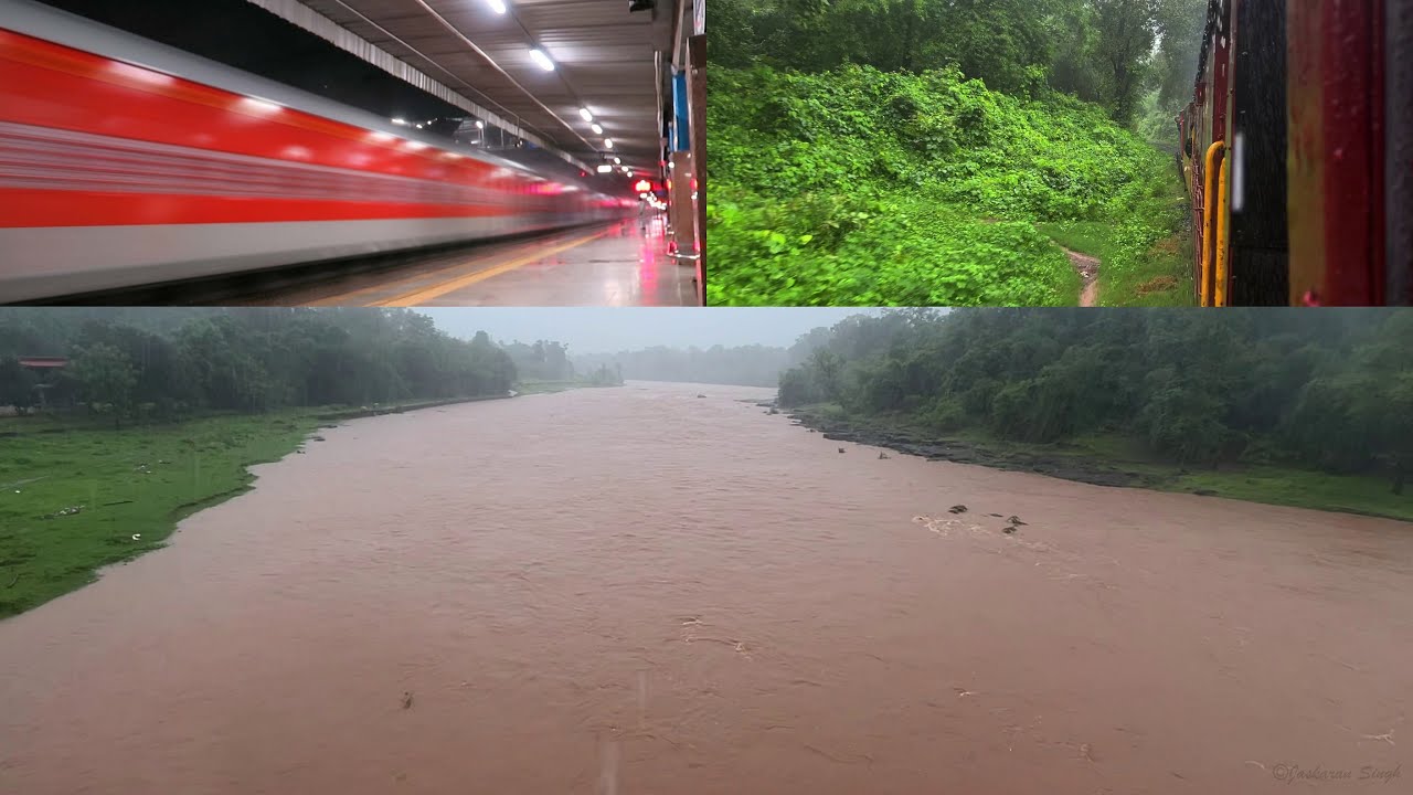 Monsoon Mania 2024 Part-4 !!! Gujarat Floods Bilimora Waghai Narrow Gauge and High Speed Trains