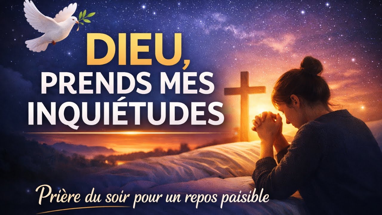 Dieu, prends mes inquiétudes ce soir | Prière profonde pour un repos paisible | Prière du soir