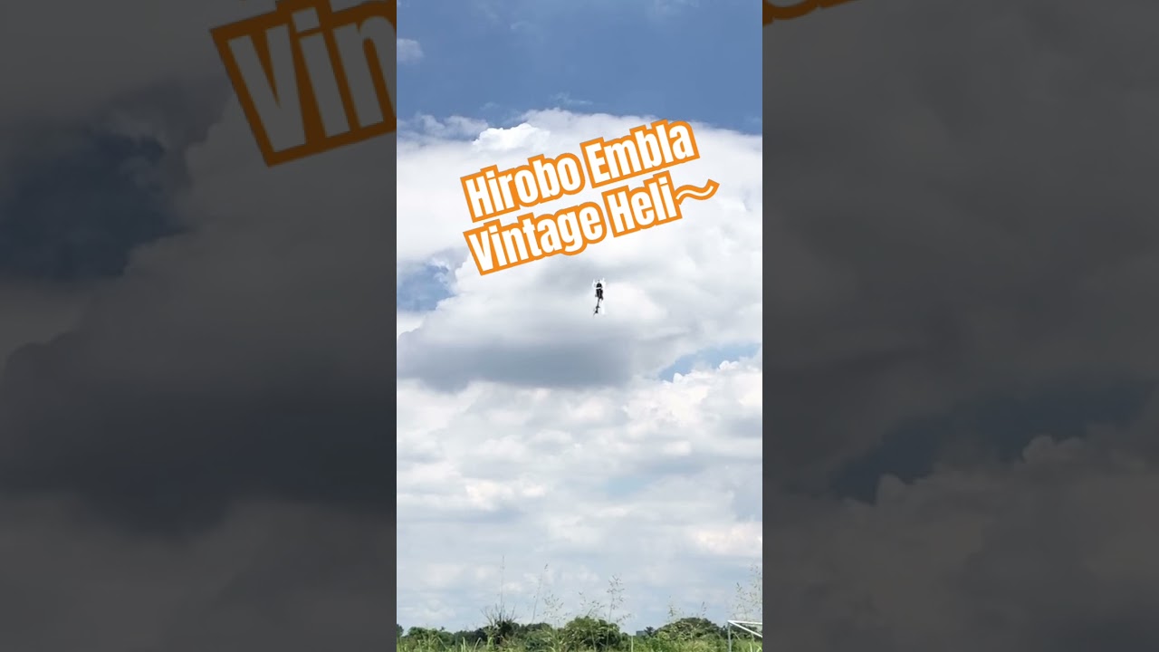 Hirobo Embla Vintage Heli〜#hirobo #rchelicopter #3dhelicopter
