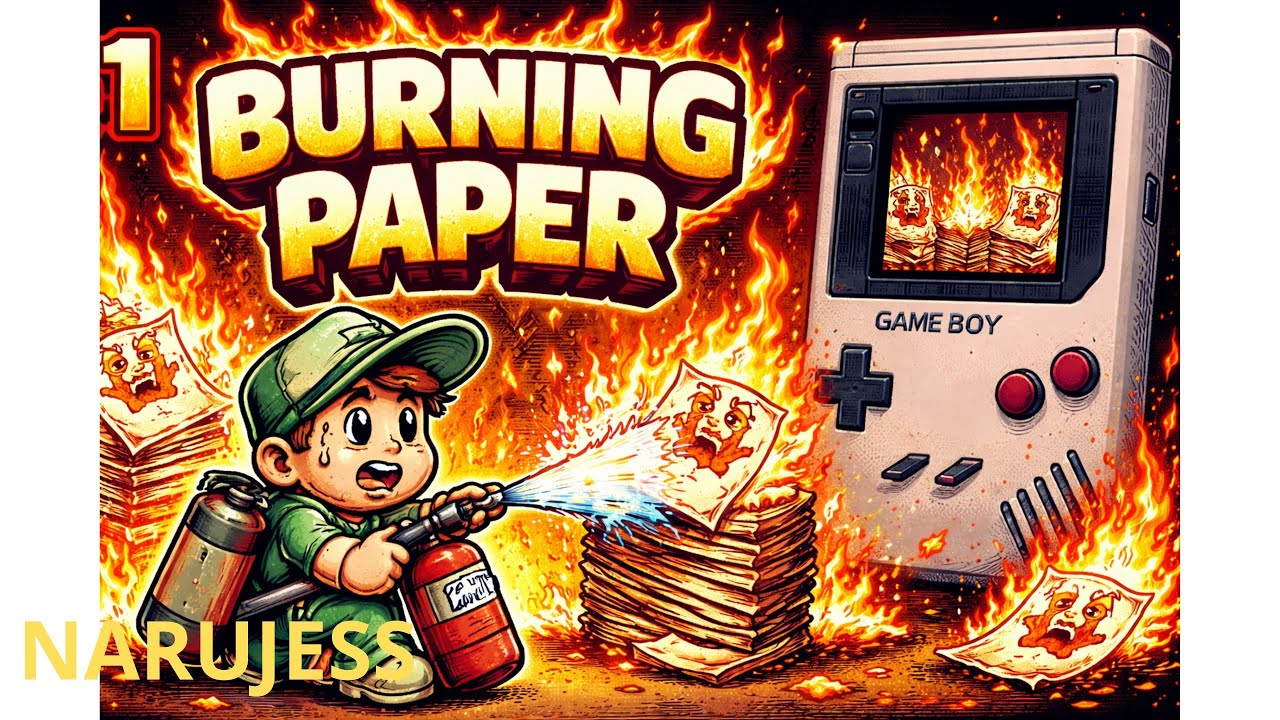 Burning Paper - Game Boy (gameplay FR)