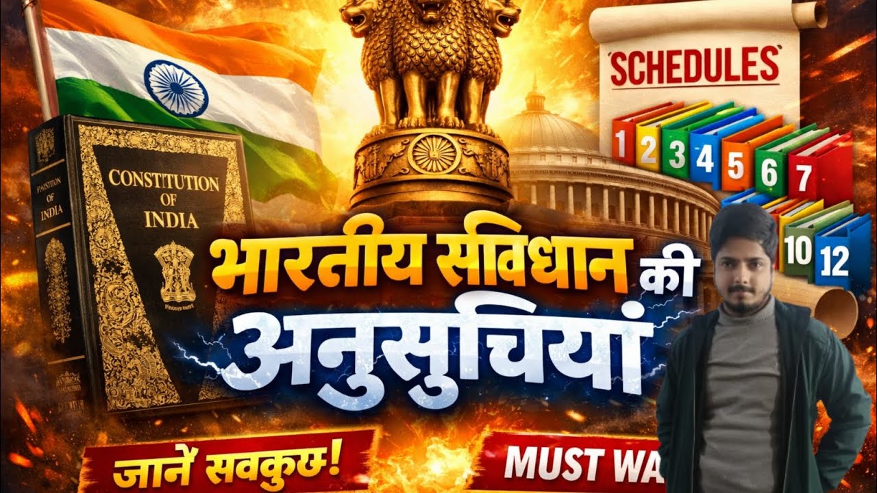 scheduls of indian constution one shot |For KVS NVS Exam