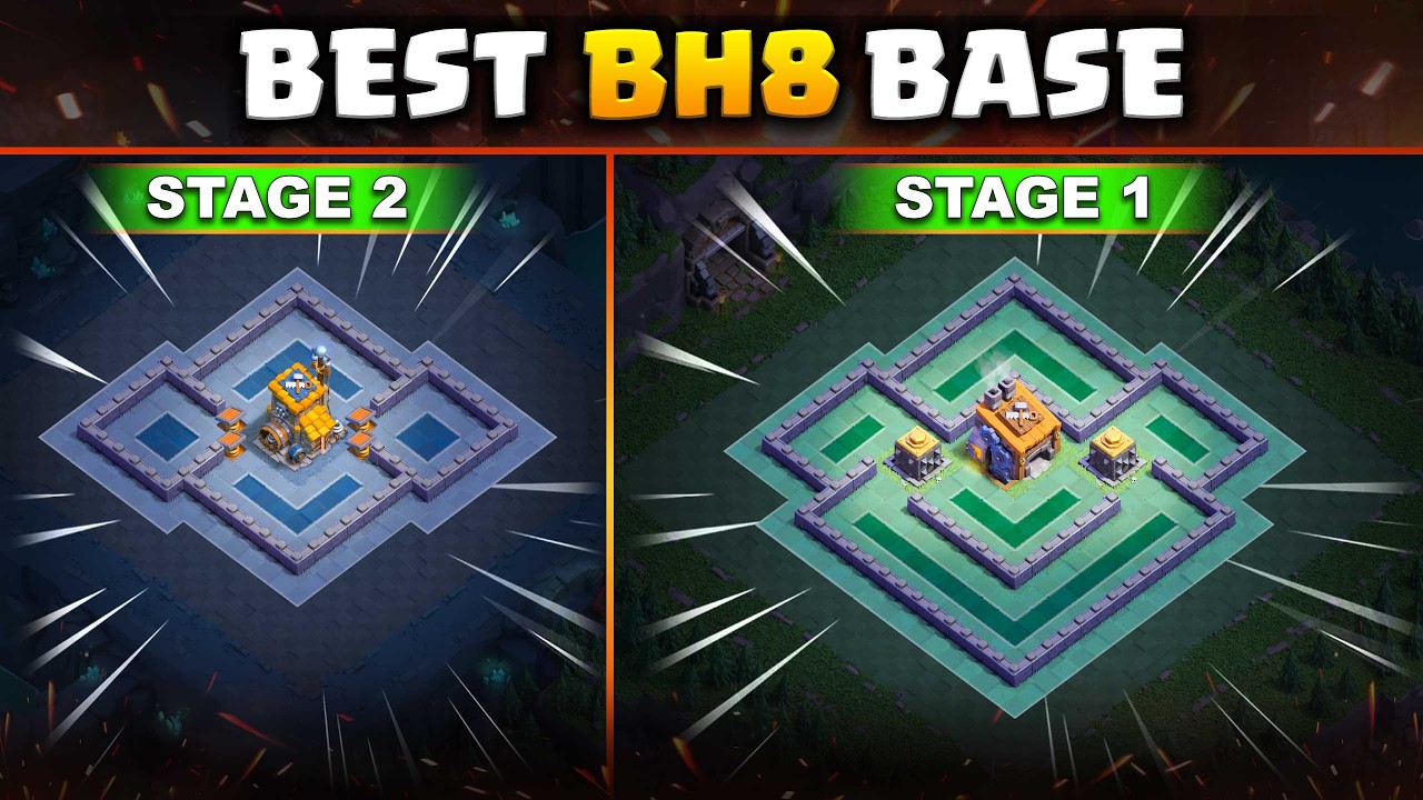 Builder Hall 8 Base That Nobody Can Easily 3 Star