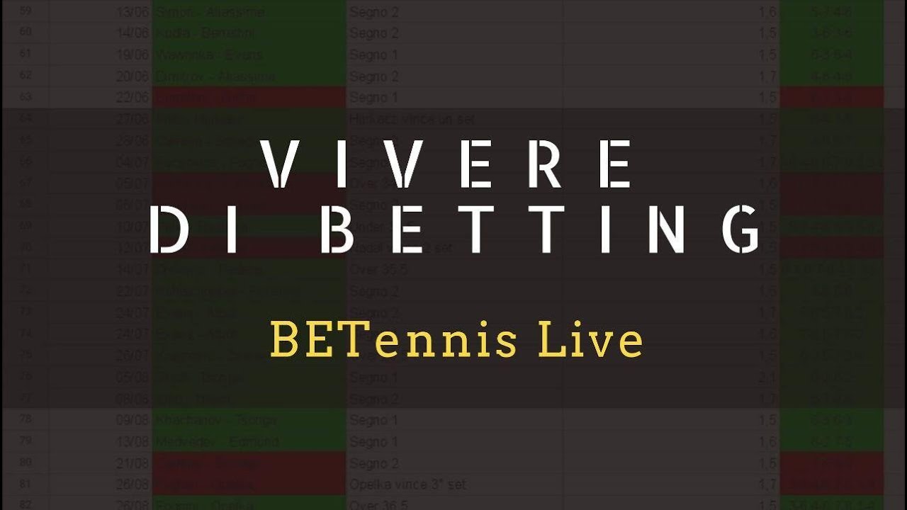 Vivere di Betting Adesso: BETennis Live