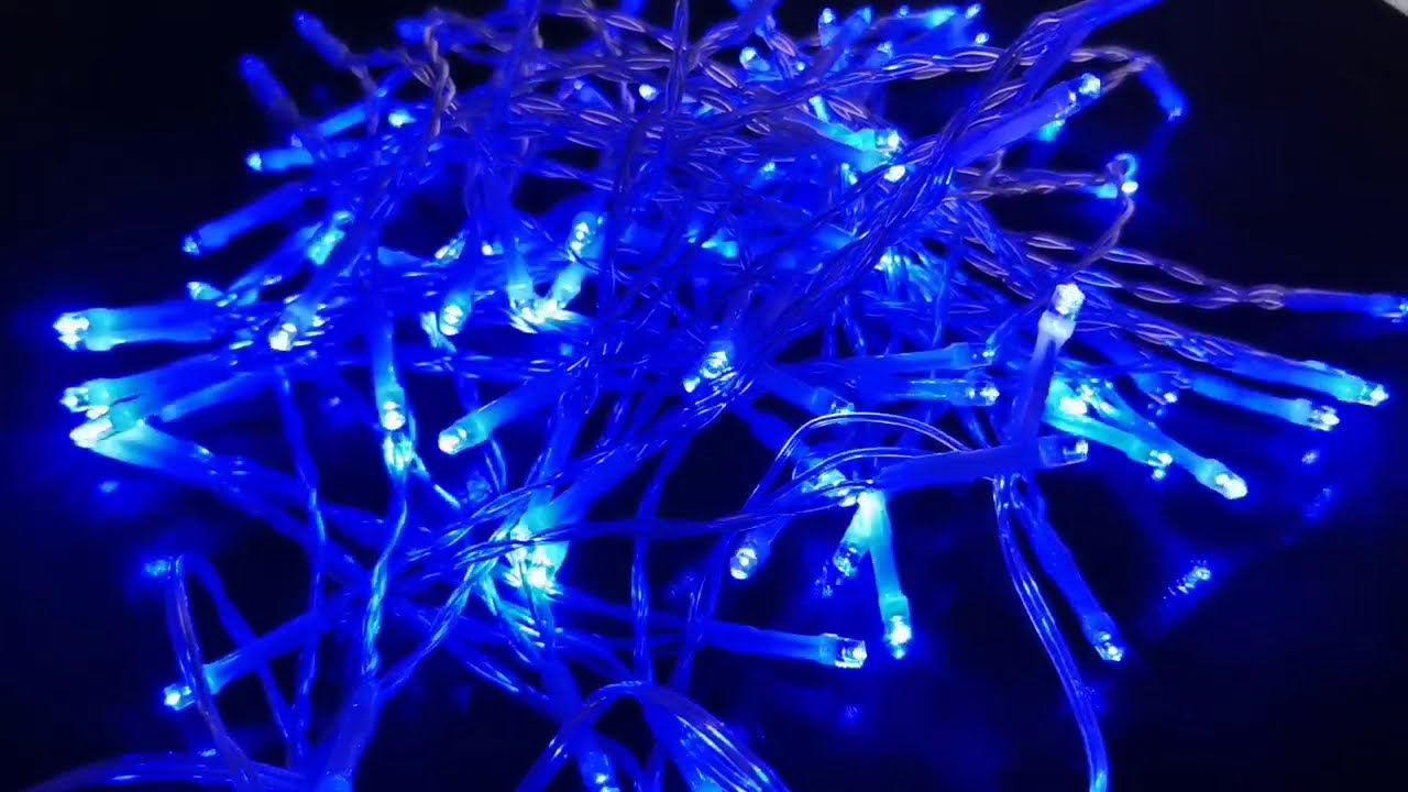 Damipow Blue LED String Lights with Sparkling Effect