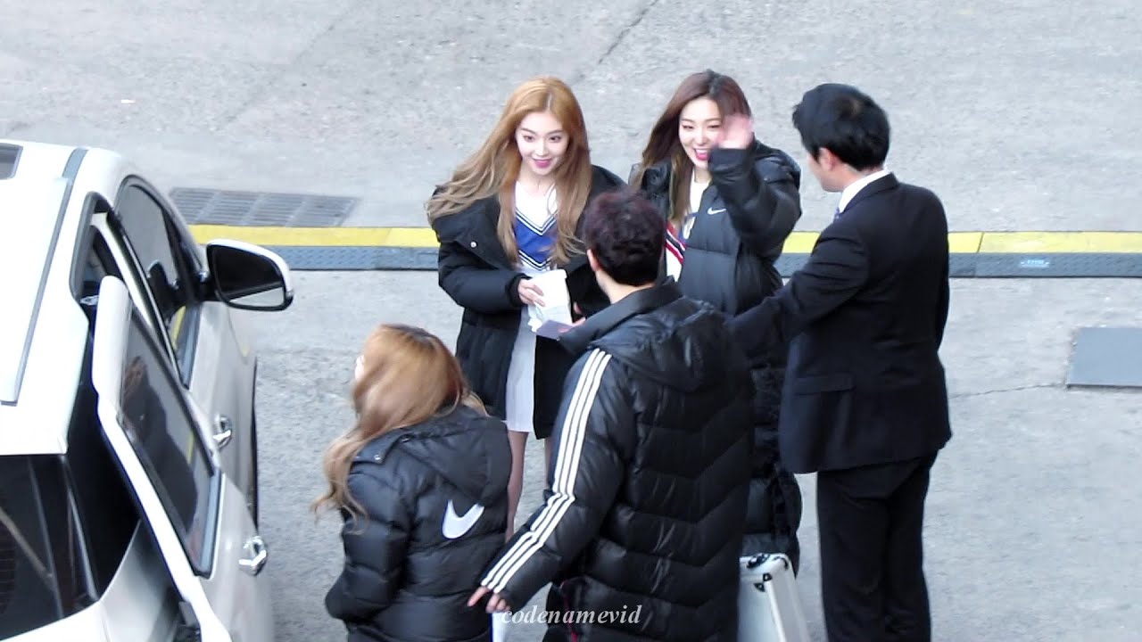 160110 프로농구 올스타전 퇴근길 - 레드벨벳
