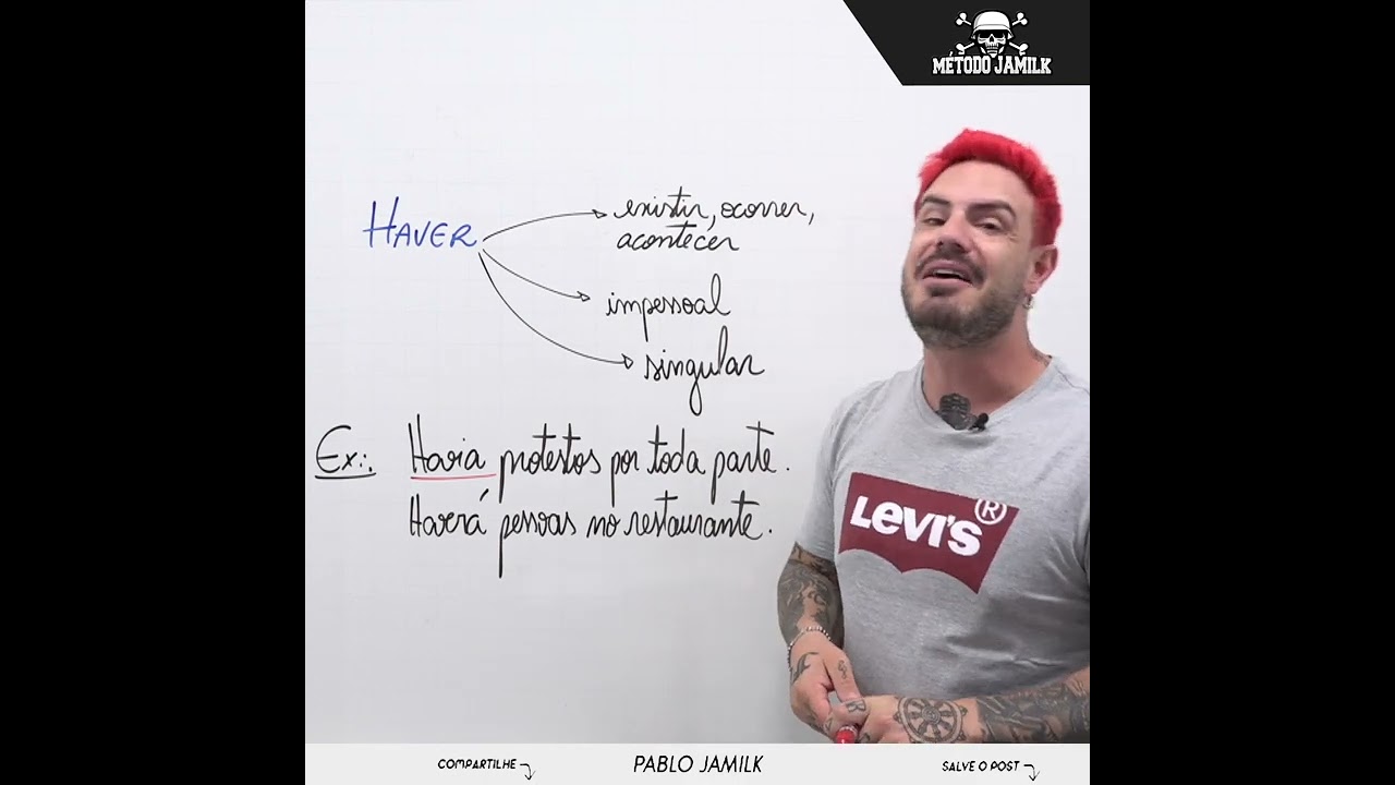 Como usar corretamente o verbo HAVER? #shorts