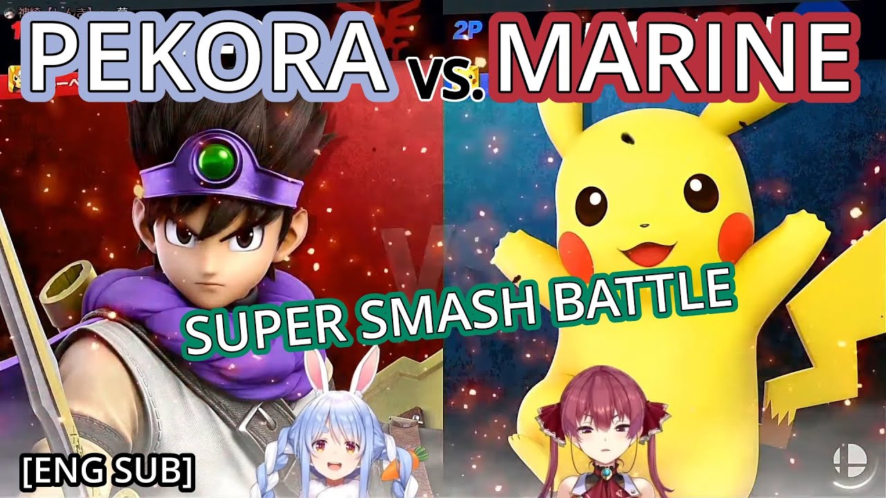 Pekora vs. Marine: Super Smash Showdown!