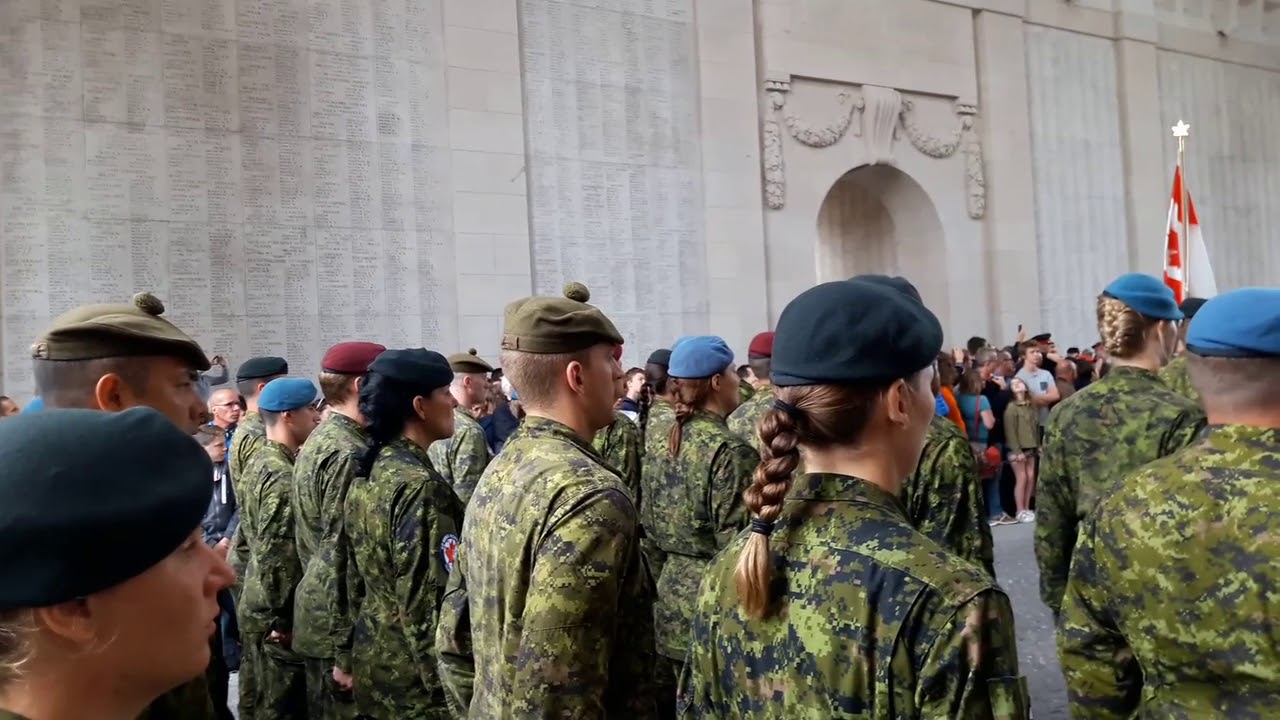 2017 07 14 Last Post Ieper Belgium - Armed Forces Canada