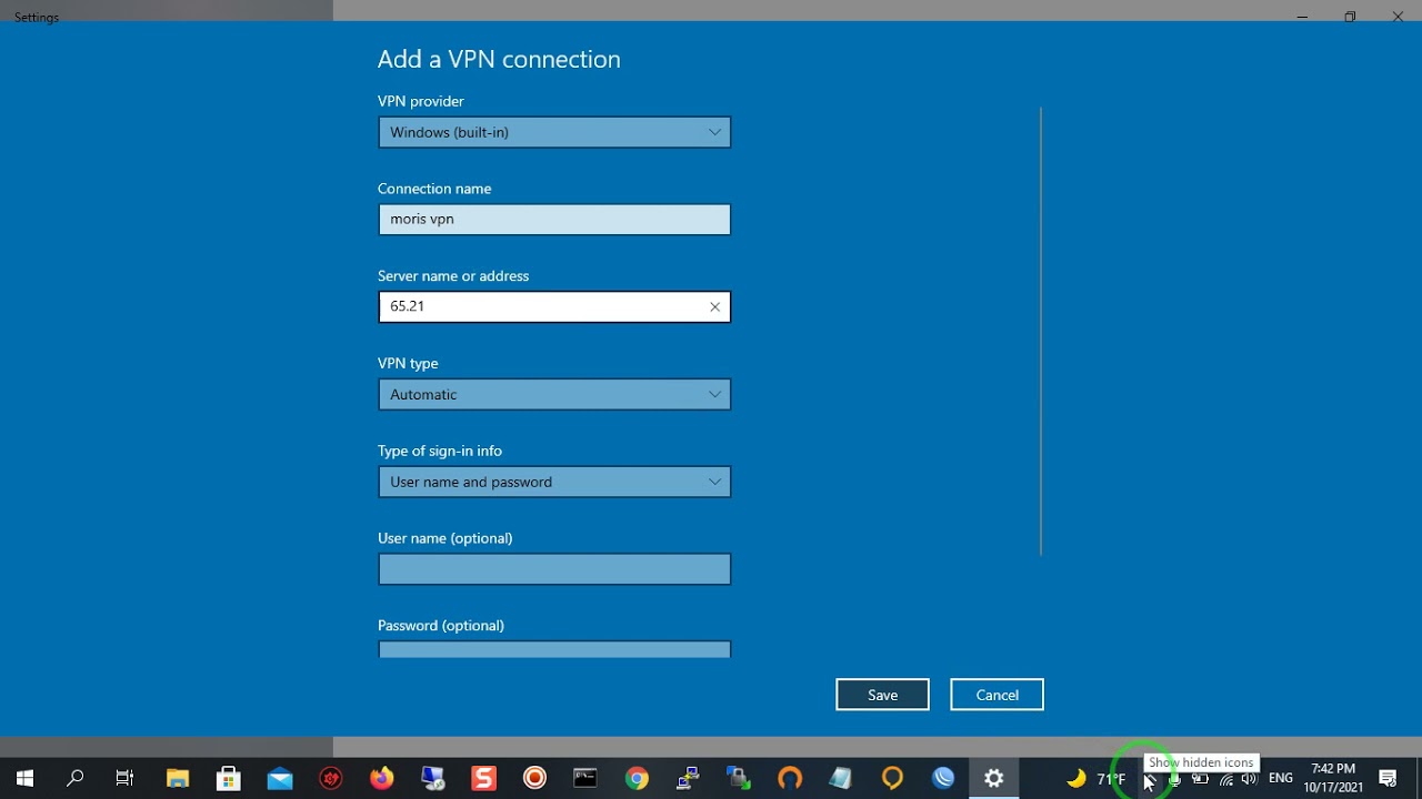 How to Setup the VPN Connection on Windows 10 by Mikrotik(MH)